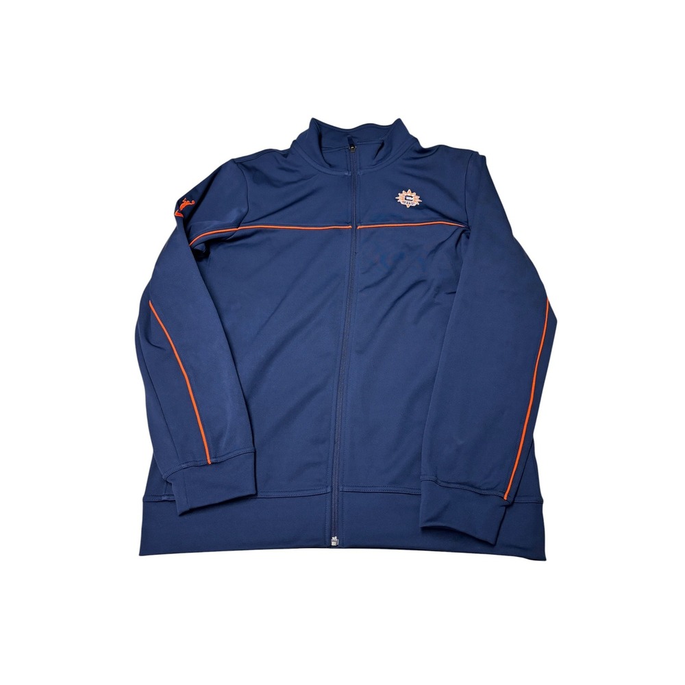 Nike WNBA Connecticut Sun Dri-FIT Track Jacket Navy Blue Orange Mens M